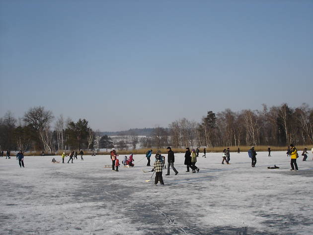 Katzensee winter ice rink Katzensee winter ice rink