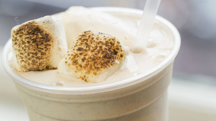 Toasted marshmallow milkshake at Good Stuff Eatery