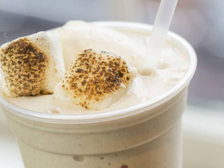 Toasted marshmallow milkshake at Good Stuff Eatery