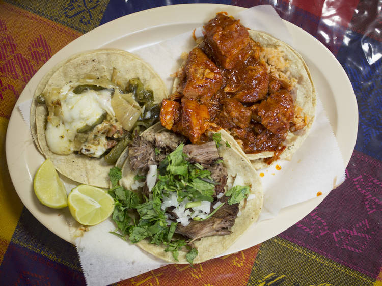 Guisado de puerco taco at Taco Bueno