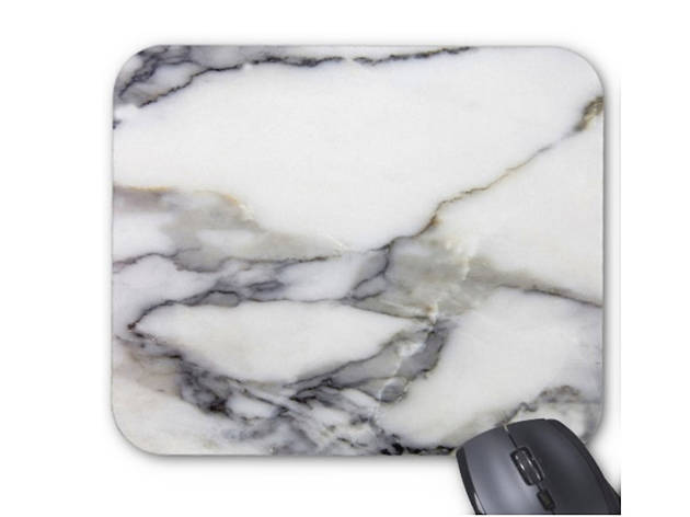 Faux Marble mouse-pad, $12, at etsy.com shop patternbehavior