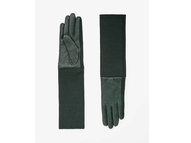 COS long sleeve leather gloves, 99, at cosstores.com
