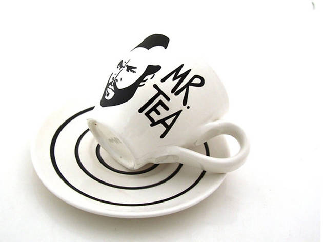 Mr. T tea cup and saucer, $20, at etsy.com lennymud