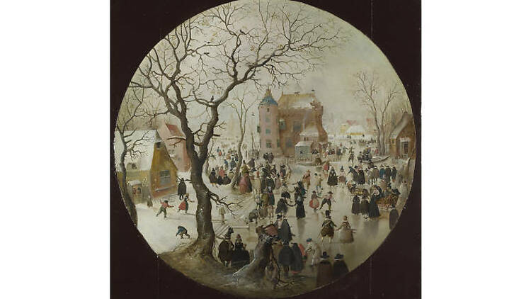 Hendrick Avercamp, ‘A Winter Scene with Skaters’, 1609