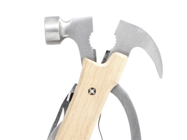 Kikkerland Wood Multi-Function Hammer Tool Kikkerland Wood Multi-Function Hammer Tool