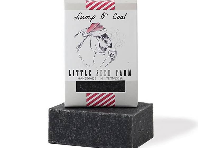 Lump of coal soap