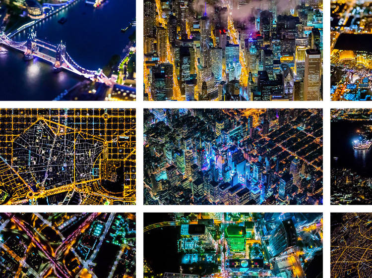 Aerial photography of various cities. From the AIR book by Vincent LaForet