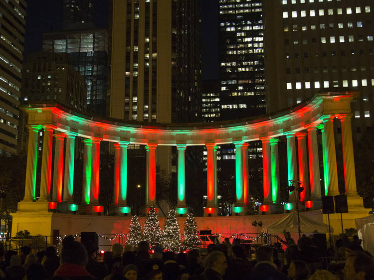 Photos from the 2015 Chicago Christmas Tree lighting ceremony