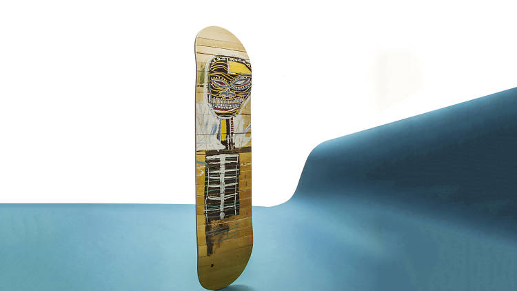 Object of desire: Gold Griot skateboard by Jean-Michel Basquiat x The Skateroom