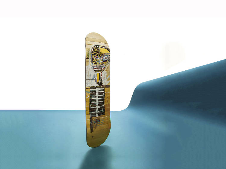 Object of desire: Gold Griot skateboard by Jean-Michel Basquiat x The Skateroom
