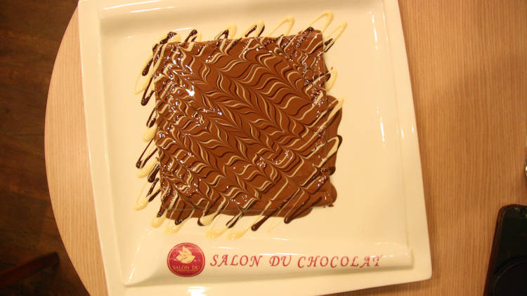 Chocolate crêpe from Salon du Chocolat