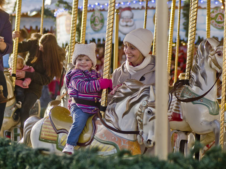 kids' ride at winter wonderland