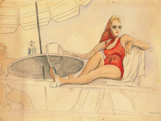 Mujer en la terraza Mujer en la terraza