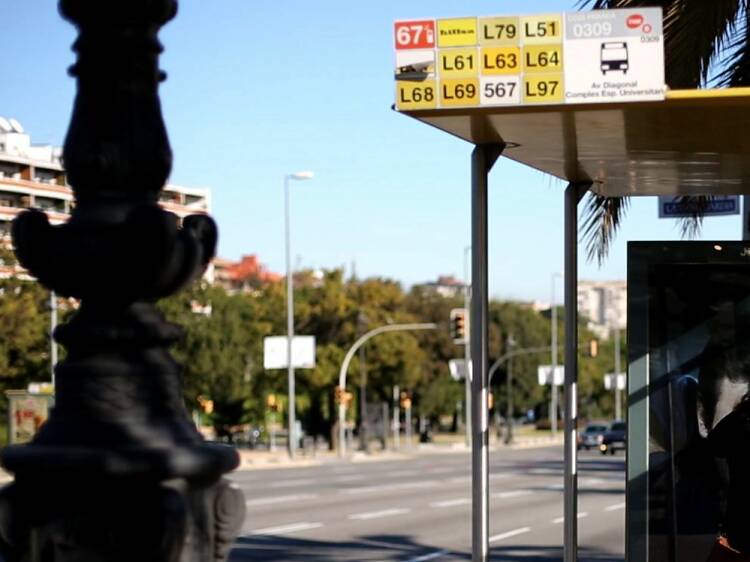 Parada autobús bus AMB