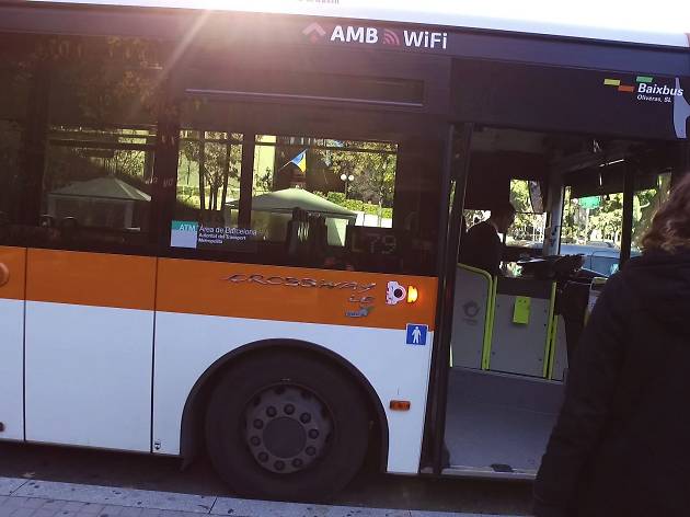 Parada d'autobús AMB Autobús Bus AMB