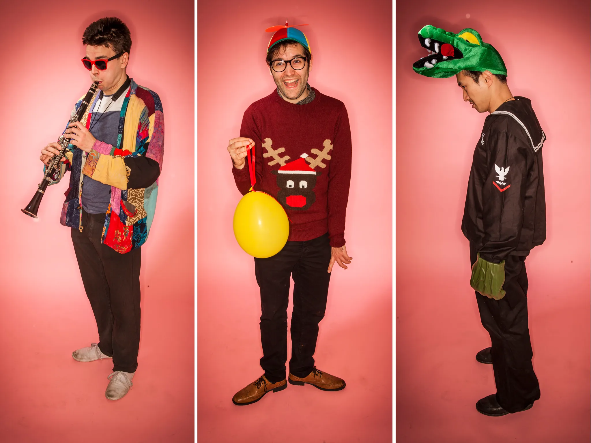 Weirdos Comedy: Joz Norris, Adam Larter and William Liam © Rob Greig