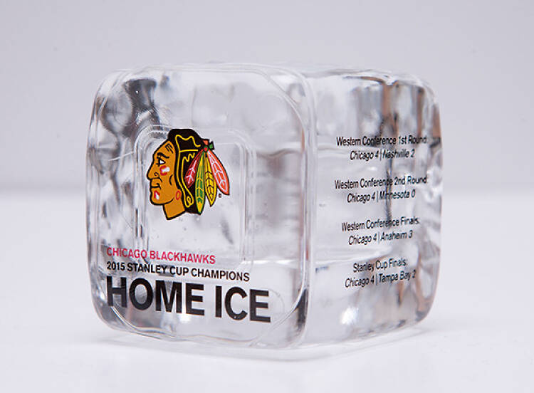 Blackhawks are selling pieces of United Center ice