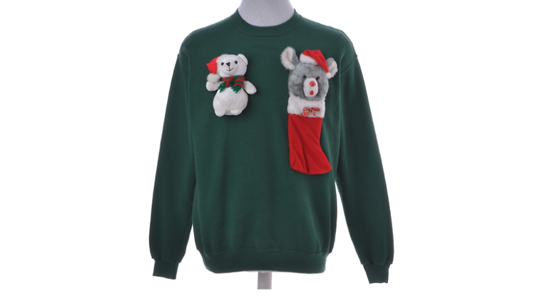 Christmas jumpers by Beyond Retro x St. Mungo's, various prices