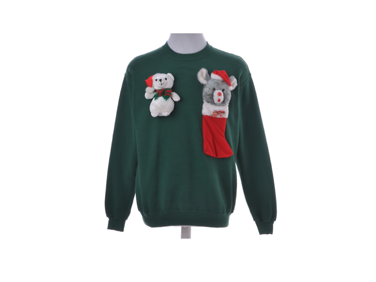 Christmas jumpers by Beyond Retro x St. Mungo's, various prices