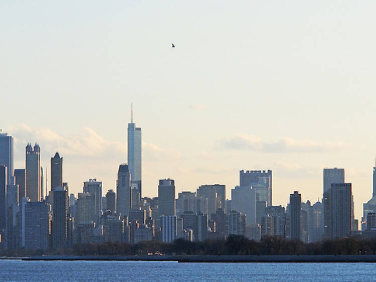 CHICAGO (AP) — Next year is here.At exactly 11:47 local time, the