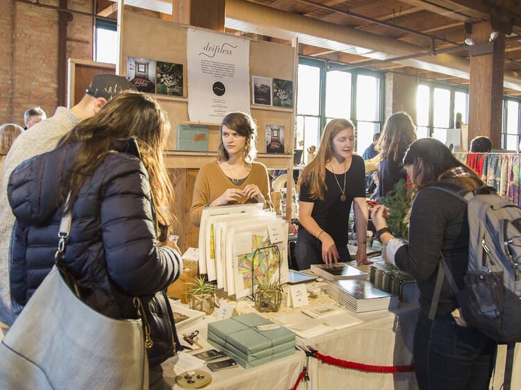 Shoppers prepare for the holidays at Renegade Craft Fair