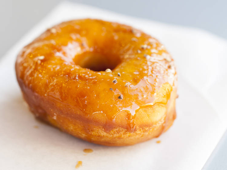 Salt and pepper caramel donut at ICDC