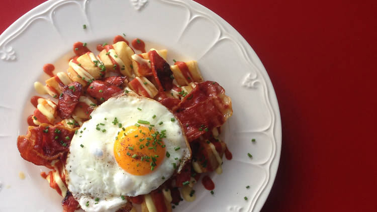 Patatas Bravas at Gasolina Cafe