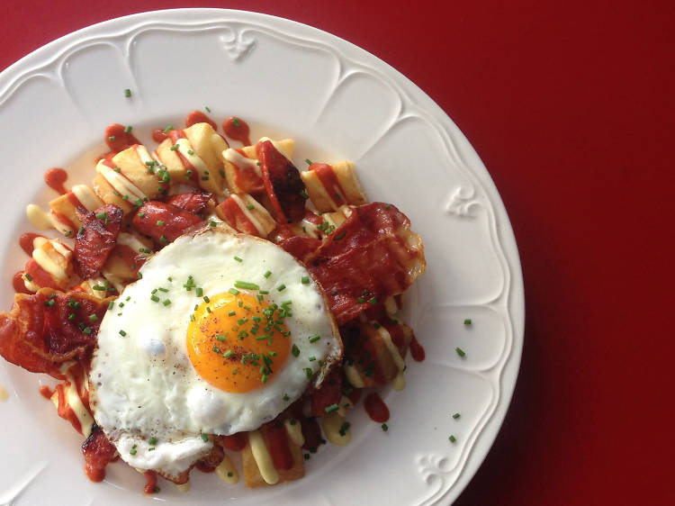 Patatas Bravas at Gasolina Cafe