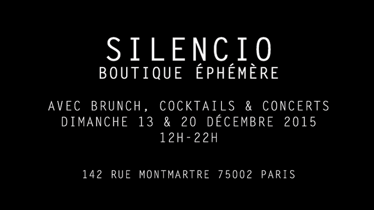 La boutique éphémère du Silencio