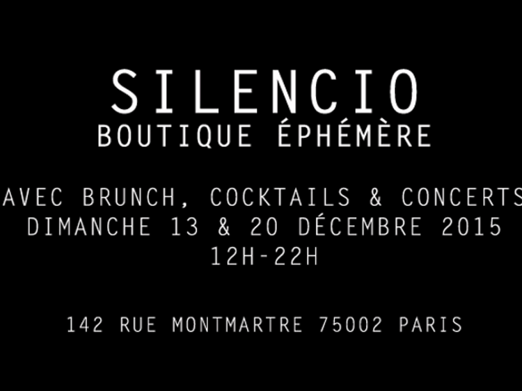 La boutique éphémère du Silencio