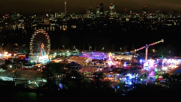 Video: a drone's-eye-view of London at Christmas