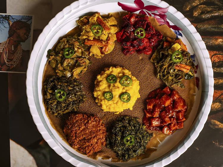 Vegetarian Combo at Lalibela