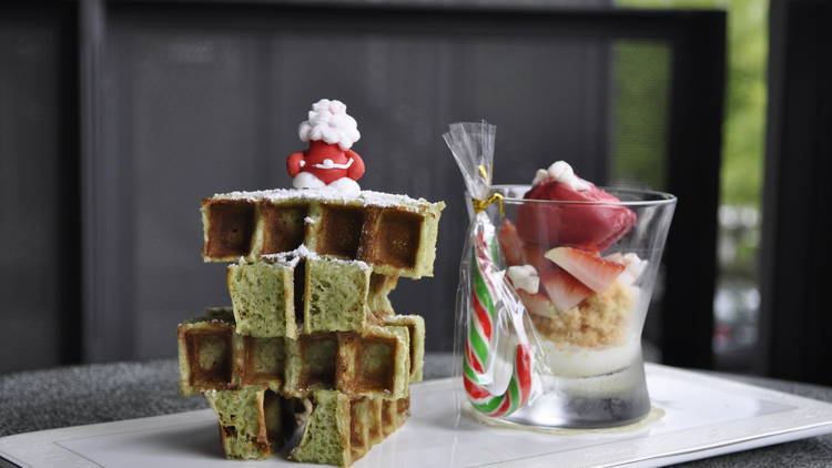 Christmas Tree Waffle from Le Pont Boulangerie