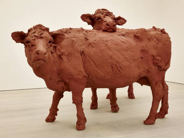  (Stephanie Quayle, 'Two Cows', 2013. Image courtesy of the Saatchi Gallery, London)