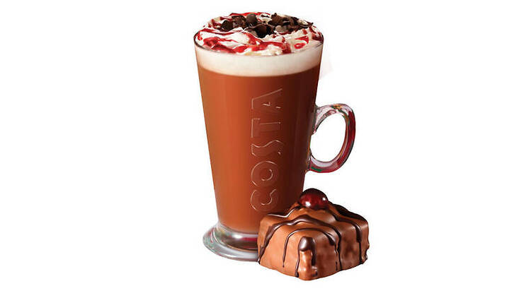 Costa black forest hot chocolate