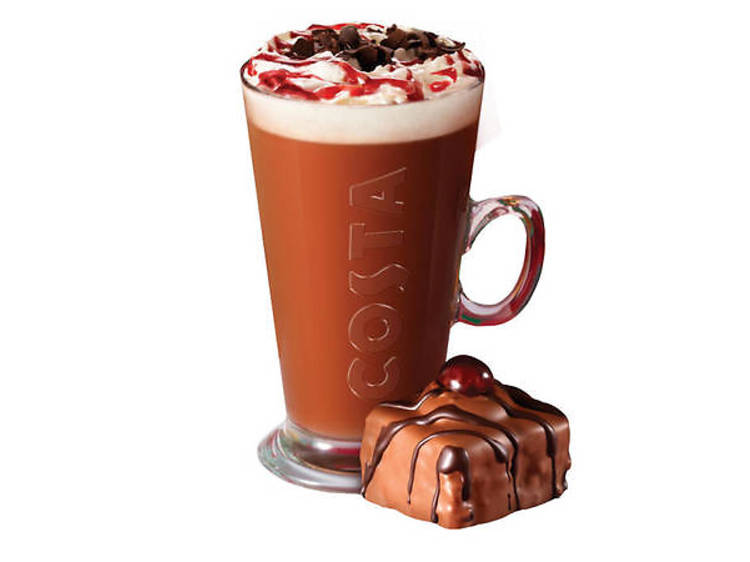 Costa black forest hot chocolate