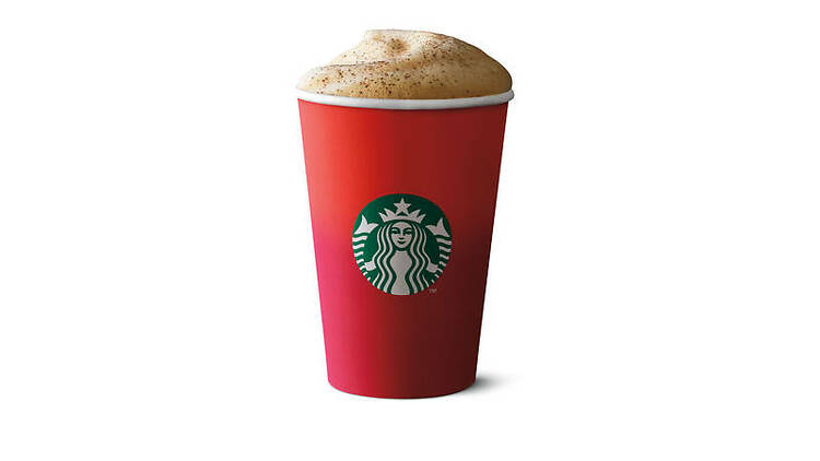 Starbucks eggnog latte 