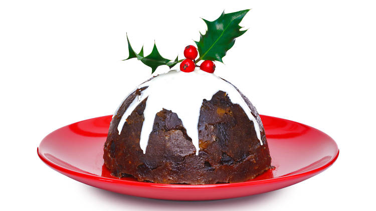 christmas food, christmas pudding