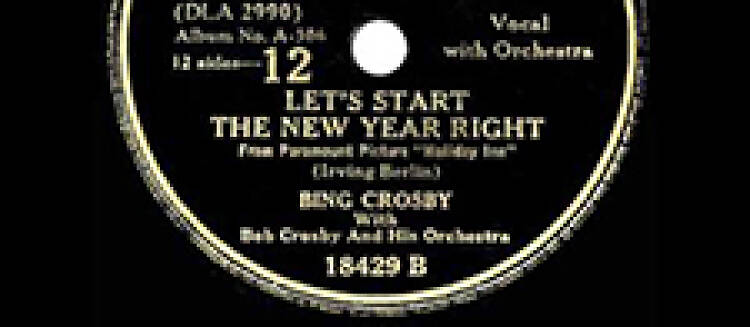 ‘Let’s Start the New Year Right’ by Bing Crosby