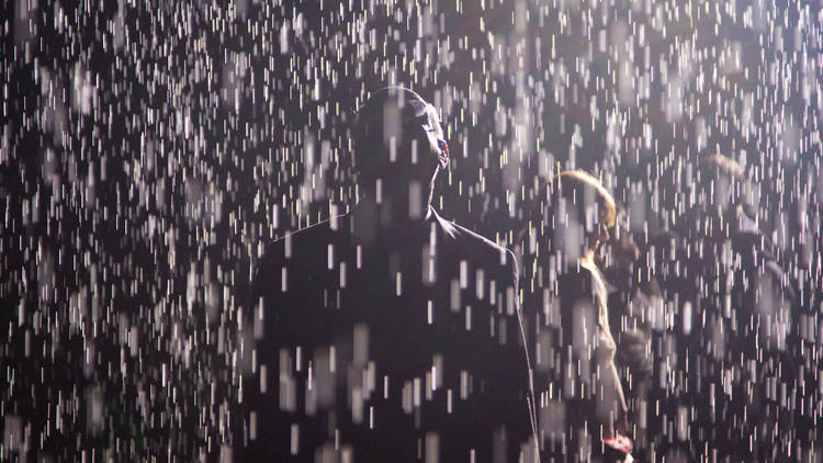 Rain Room at LACMA