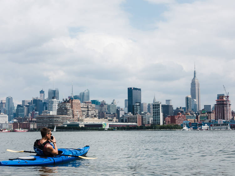 Kayak in the Hudson