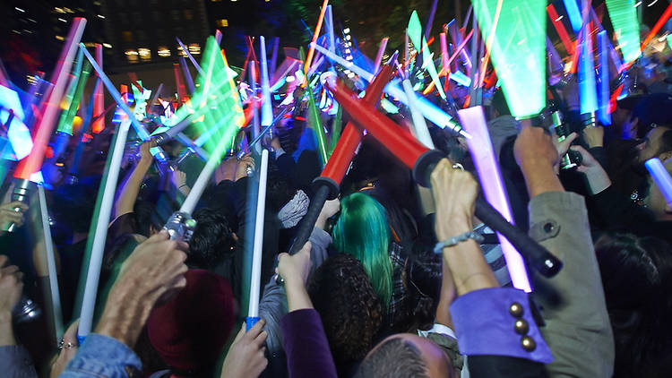 Lightsaber battle LA 2015