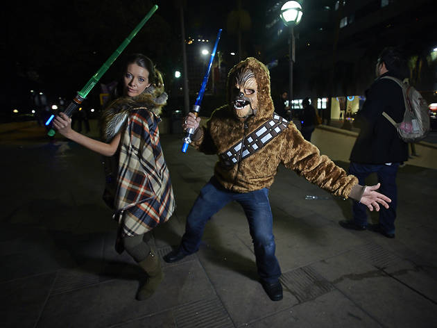 Lightsaber battle LA 2015