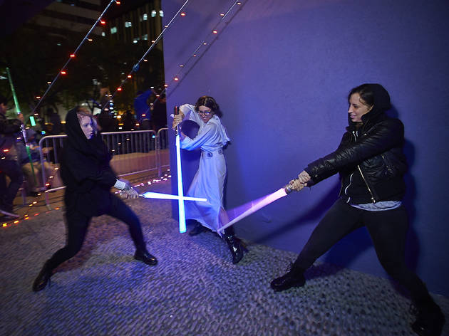 Lightsaber battle LA 2015