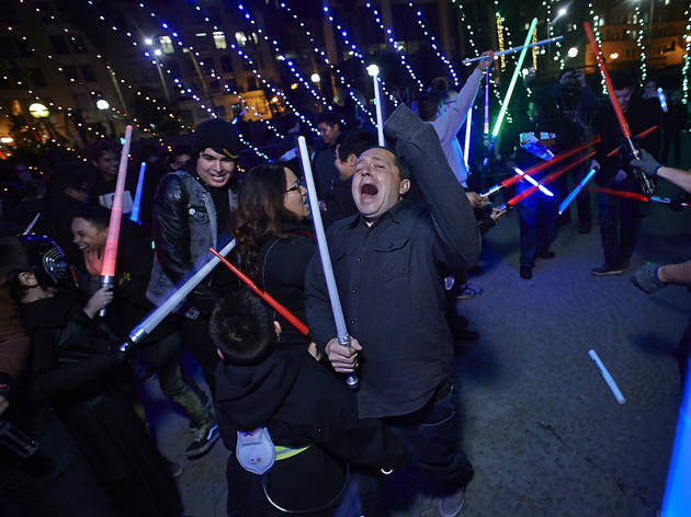 Lightsaber battle LA 2015