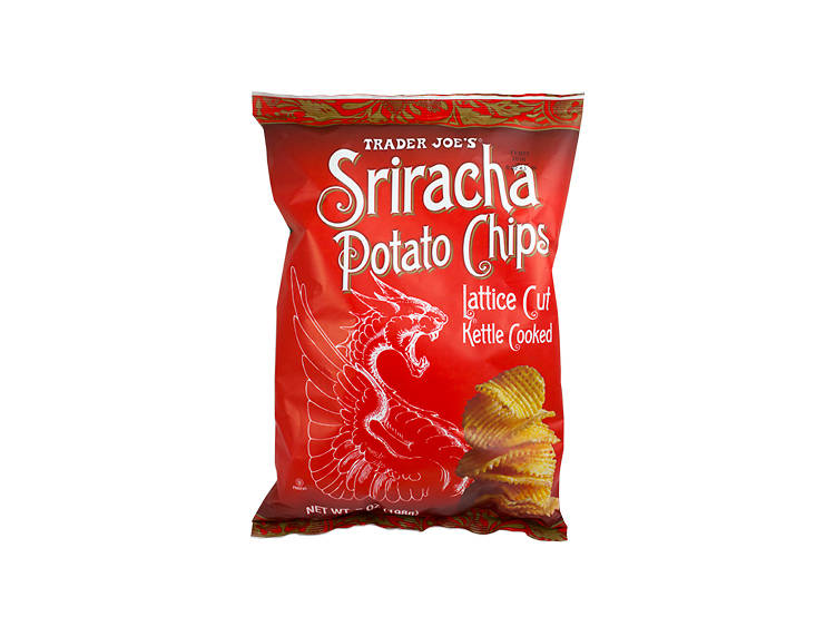 Sriracha potato chips