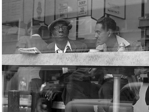 Coffee Shop Conversation Near Times Square by Frank Oscar Larson Coffee Shop Conversation Near Times Square by Frank Oscar Larson