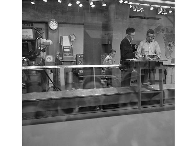 Crowds Reflected in Today Show Window Crowds Reflected in Today Show Window