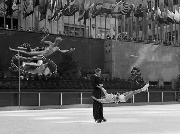 Professional Skaters Execute Turn in Mid-Air, Rockefeller Center Frank Oscar Larson-copy Professional Skaters Execute Turn in Mid-Air, Rockefeller Center Frank Oscar Larson-copy