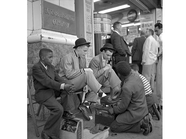 Shoe Shine at Horn & Hardart Automat Frank Oscar Larson Shoe Shine at Horn & Hardart Automat Frank Oscar Larson